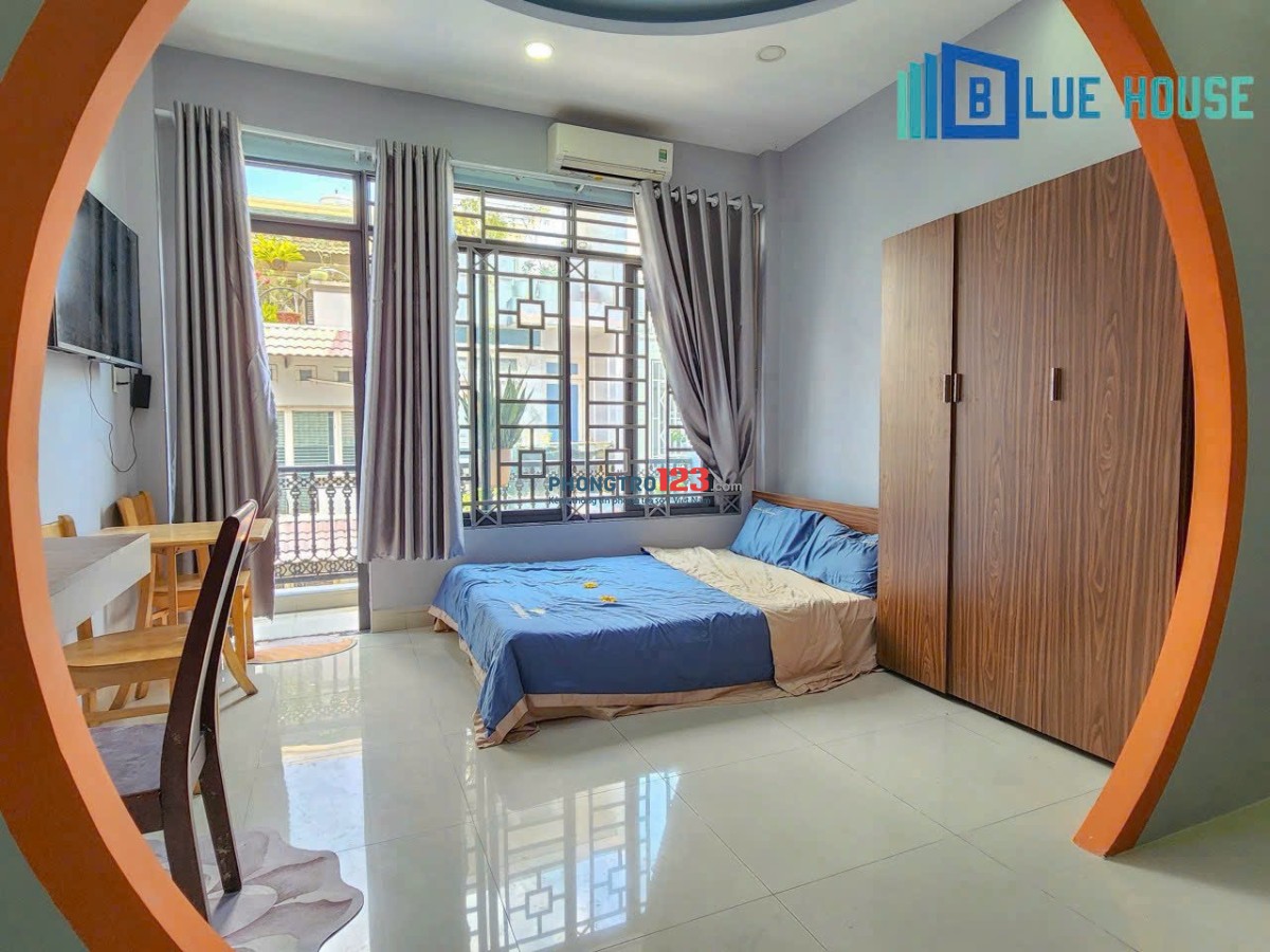 Căn hộ studio ban công full nội thất cao cấp gần sân bay tân sơn nhất cv hoàng văn thụ, lăng cha cả