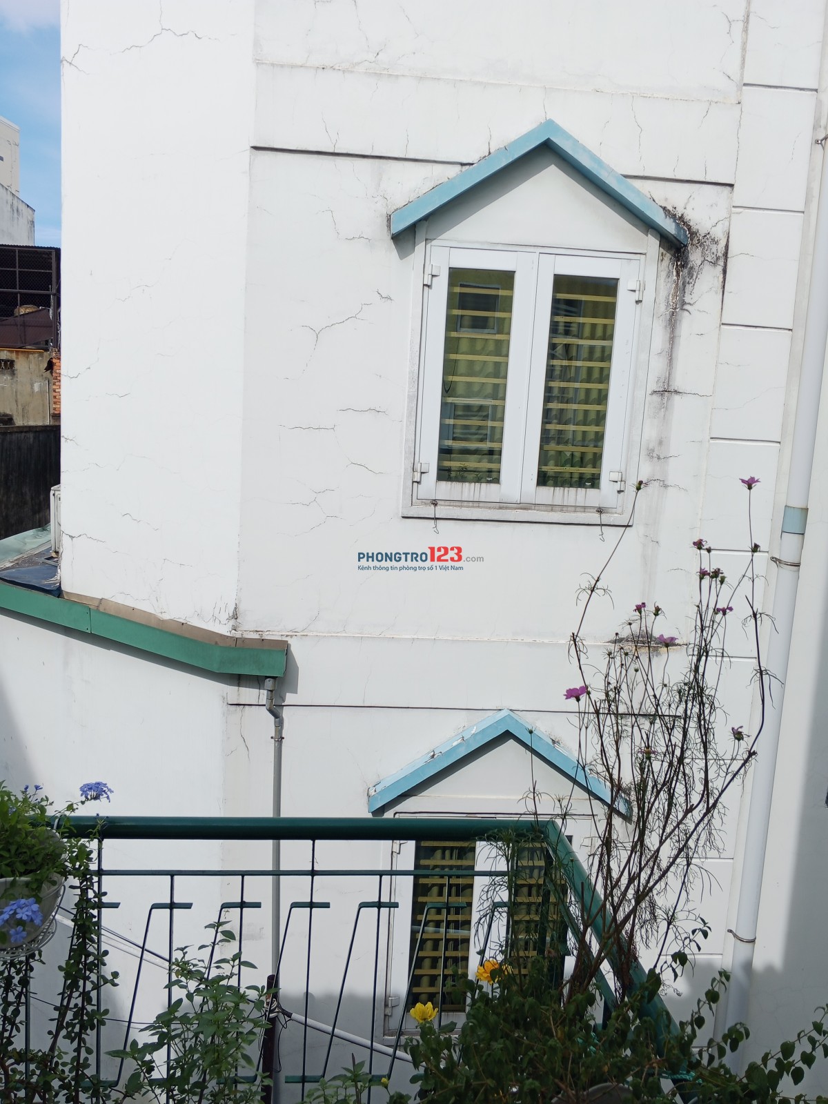 Cho thuê phòng rộng 40m2, bacon trồng cây, thoáng.