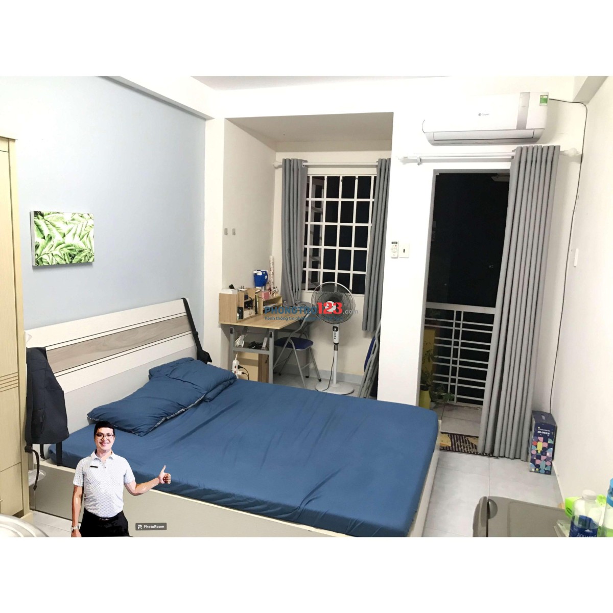 Phòng Xô Viết Nghệ Tĩnh, P.17, 25m2, full nội thất, có ban công, 5tr