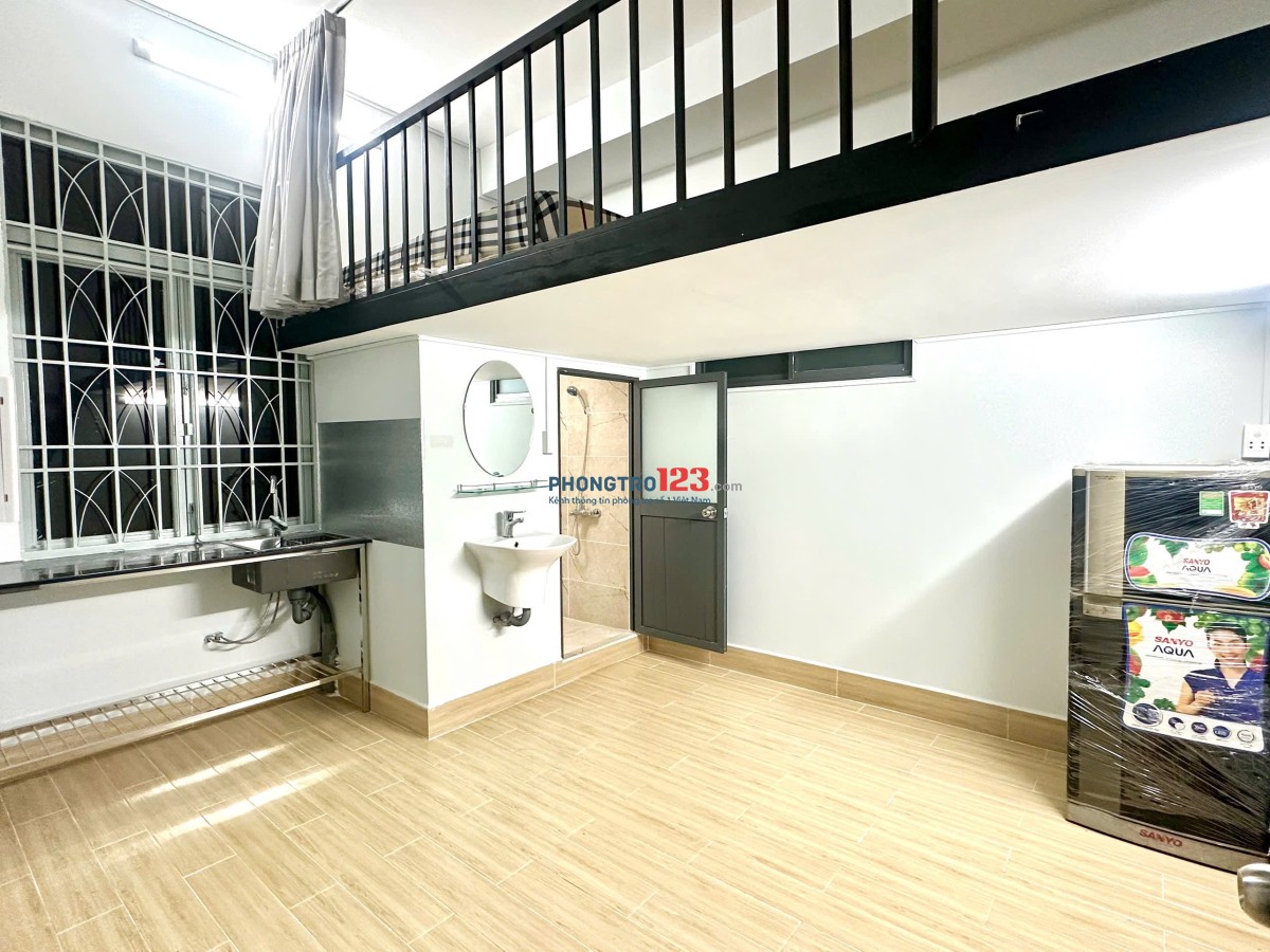 Cho thuê phòng trọ, căn hộ mini duplex, gác rộng 30m2 gần lotte, cầu kênh tẻ quận 7
