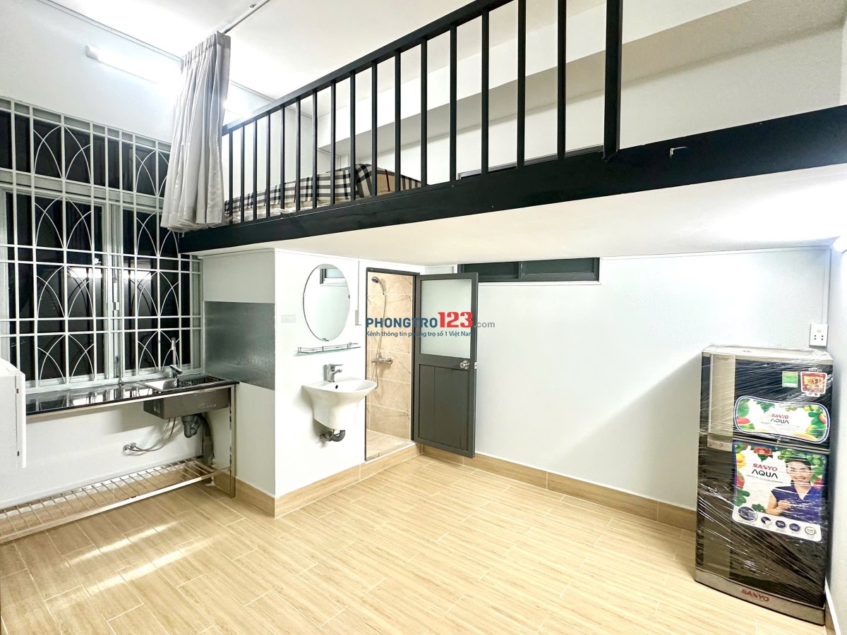 Cho thuê phòng trọ, căn hộ mini duplex, gác rộng 30m2 gần lotte, cầu kênh tẻ quận 7