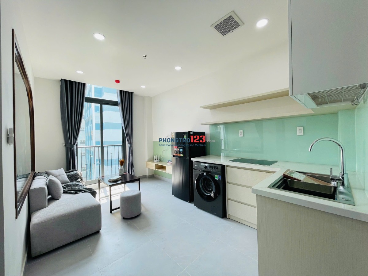 Cho Thuê Căn Hộ 1PN Full Nội Thất Máy Giặt Riêng Có Thang Máy Gần Toà Nhà Viettel Quận 10