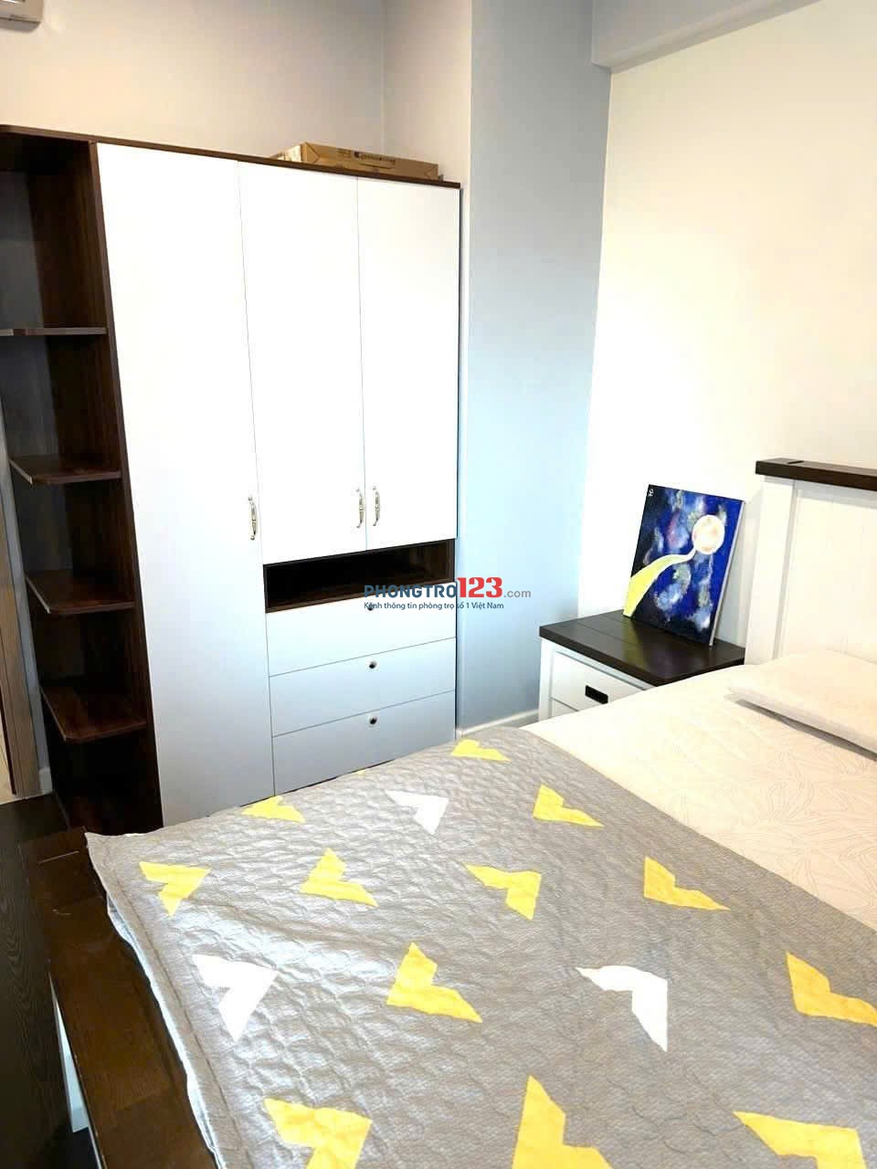 Chung cư Prosper, Phan Văn Hớn, Q12: 74m2, 2p ngủ, full nội thất, 9triệu