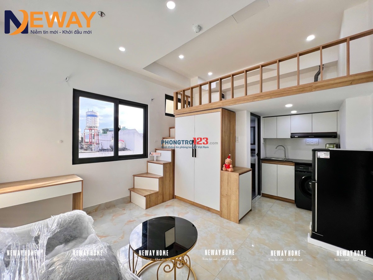 CHO THUÊ GÁC MỚI 100% NỘI THẤT ĐẸP GẦN ĐH VĂN HIẾN, LUỸ BÁN BÍCH