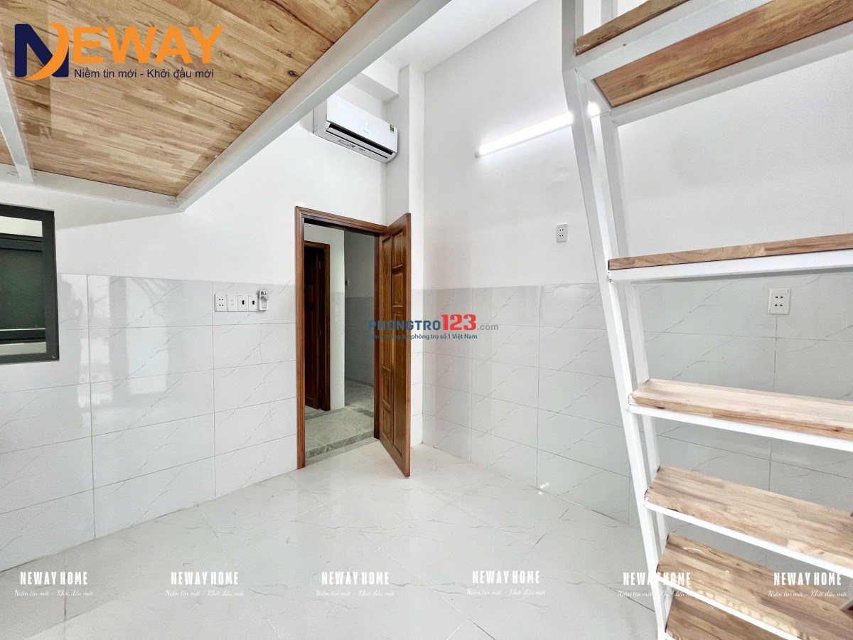 Phòng trọ giá rẻ - nhà mới xây 100% - Siêu tiện - có gác - sẵn máy lạnh