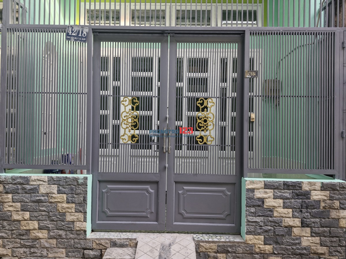 Chính chủ cho thuê nhà nguyên căn hẻm 347 Chu Văn An, Phường 12, Quận Bình Thạnh