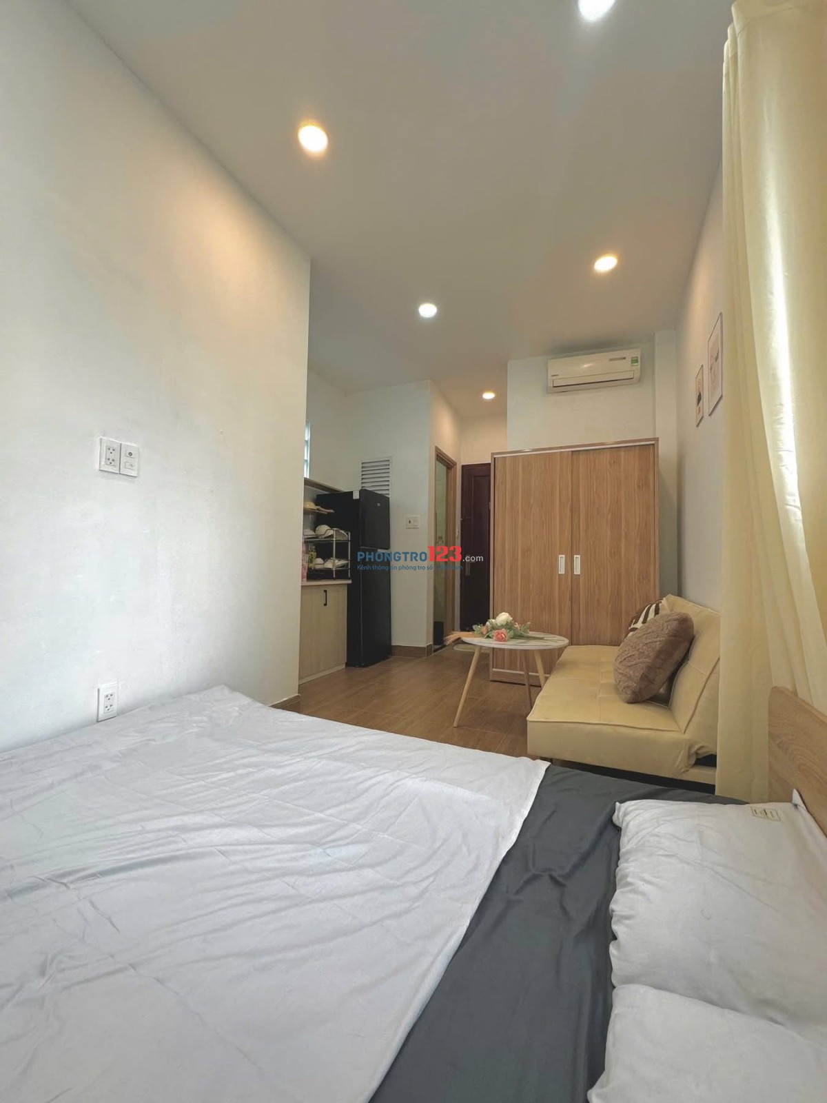 NHÀ TRỌ MỚI XÂY - FULL NỘI THẤT NGAY CẦU VƯỢT HOÀNG HOA THÁM