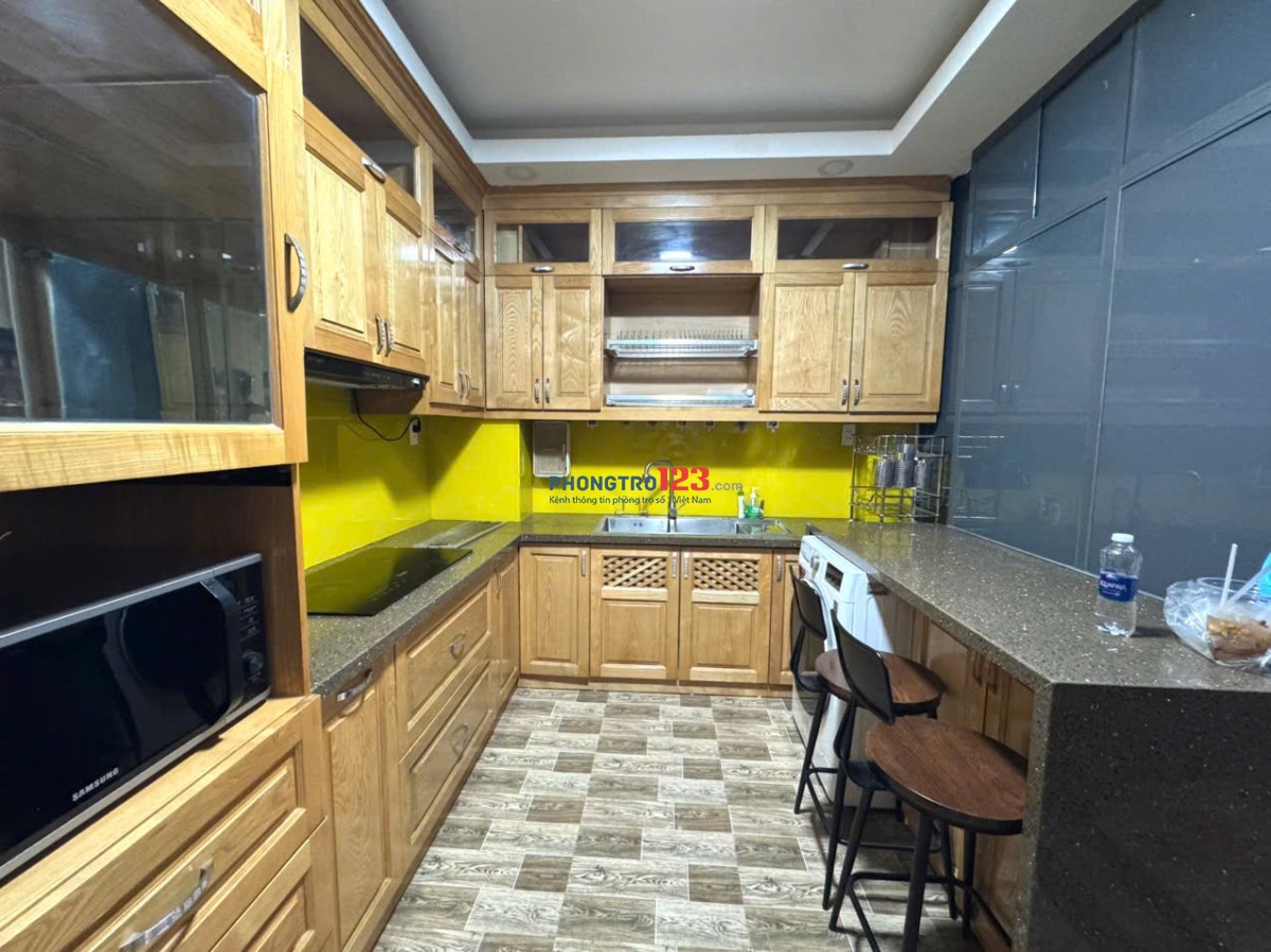 Căn hộ 1 Phòng Ngủ 45m2 Gần Bùi Viên, Cầu Ông Lãnh. Full nội thất cửa sổ view bitexco thang máy