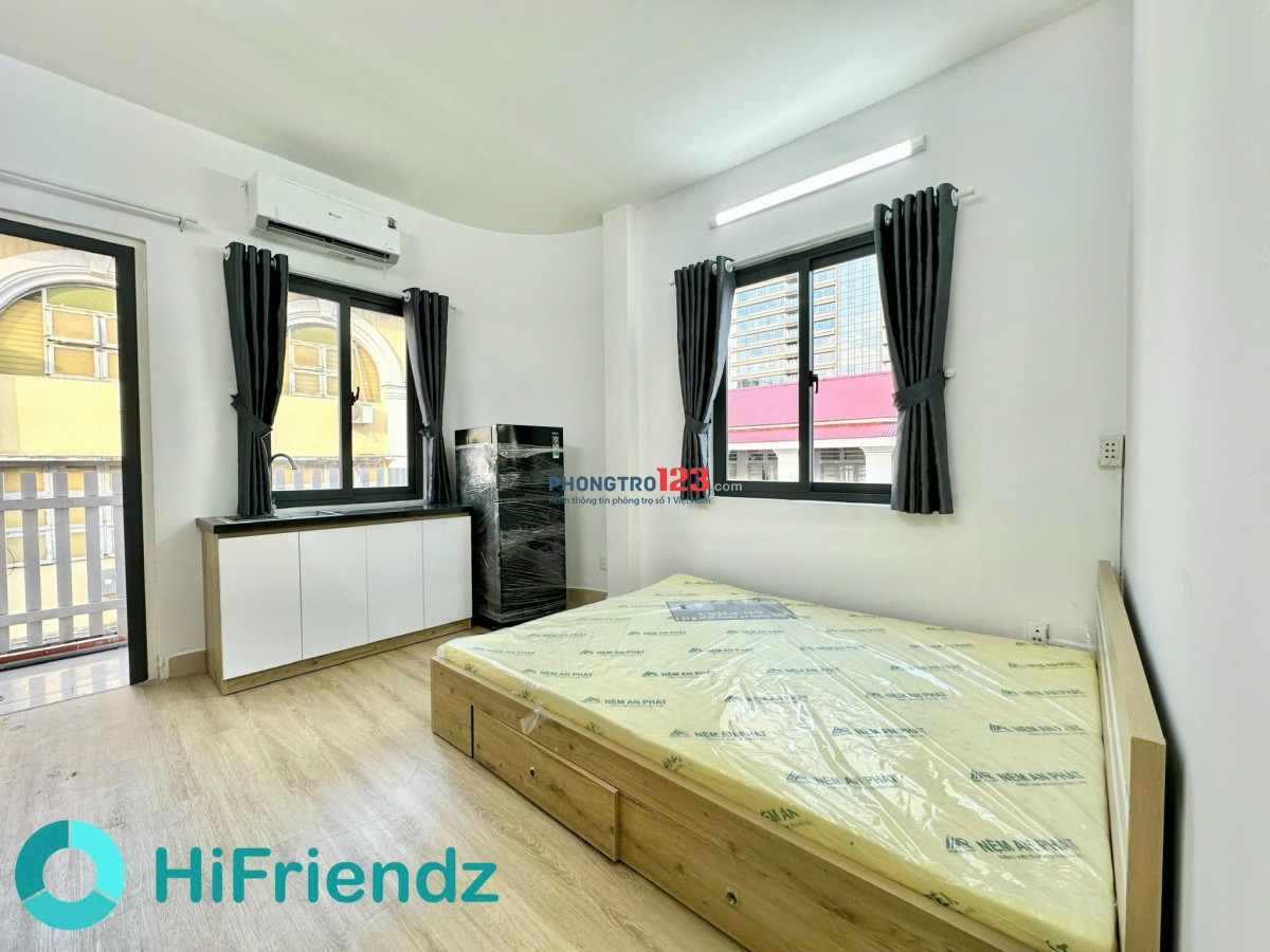Cho thuê Căn Hộ Ban Công 2 Cửa sổ tại Nguyễn Văn Thủ, Q1, view đẹp, nội thất mới, gần công viên