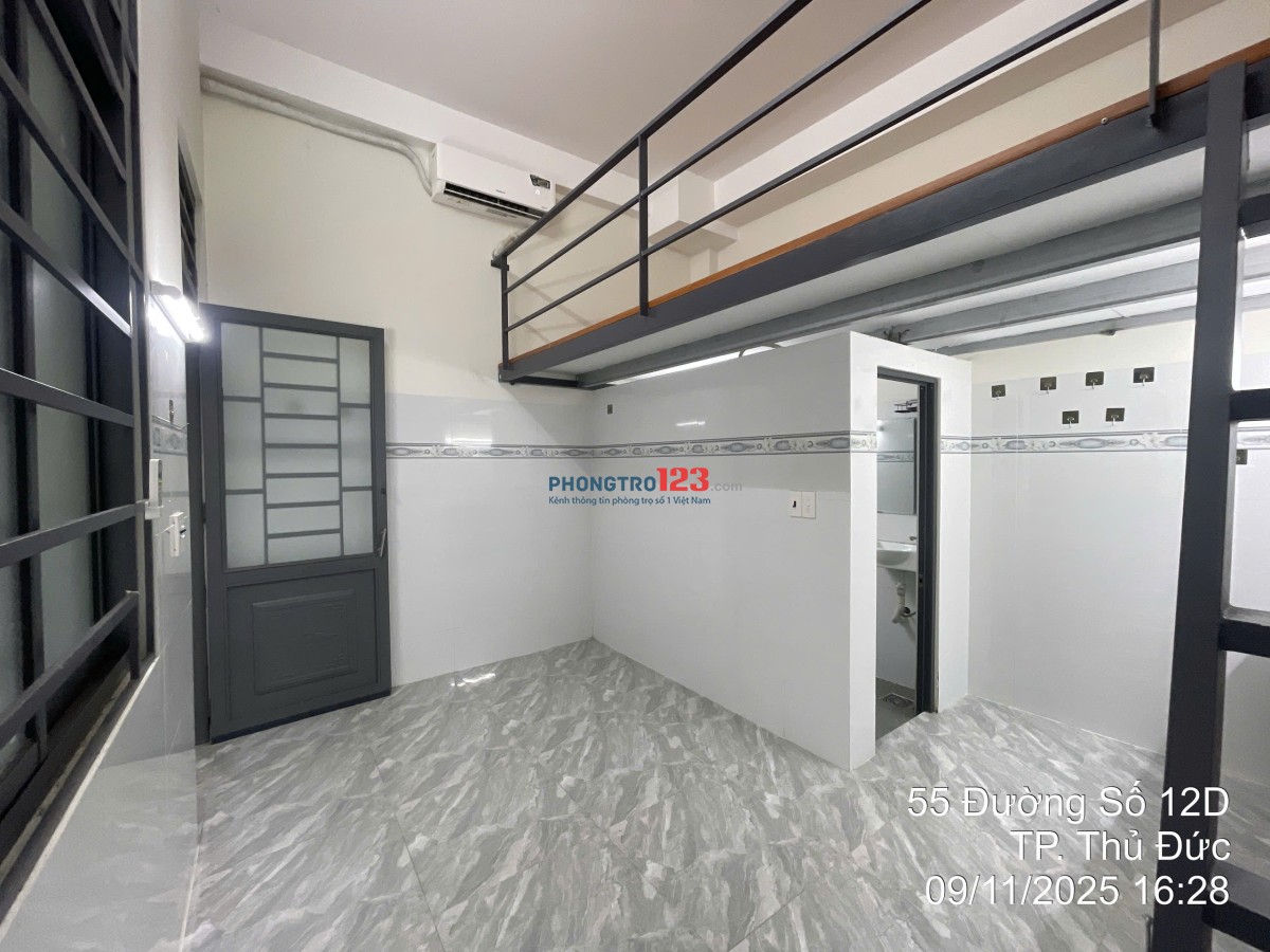 CHÍNH CHỦ -Cho thuê phòng gần khu CNC, siêu thoáng mát, 35m2, có gác, mặt tiền đường 8m