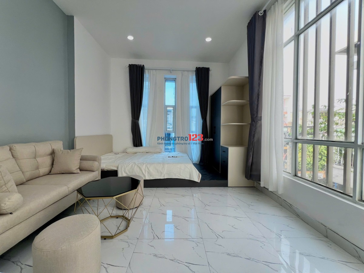 Căn hộ studio ban công máy giặt riêng rộng 40m2 gần ngã tư bảy hiên bệnh thống nhất quận tân bình