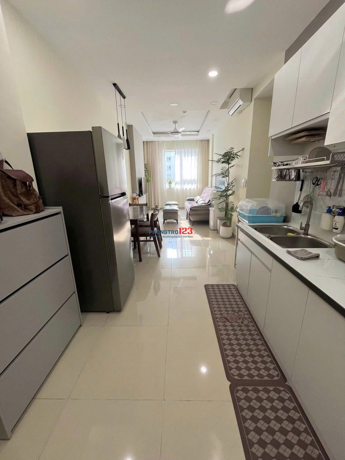 6tr/tháng, Nguyễn Văn Quá, Q12, C/c Thái An, 55m2, 1PN, 1WC, Nội thất.