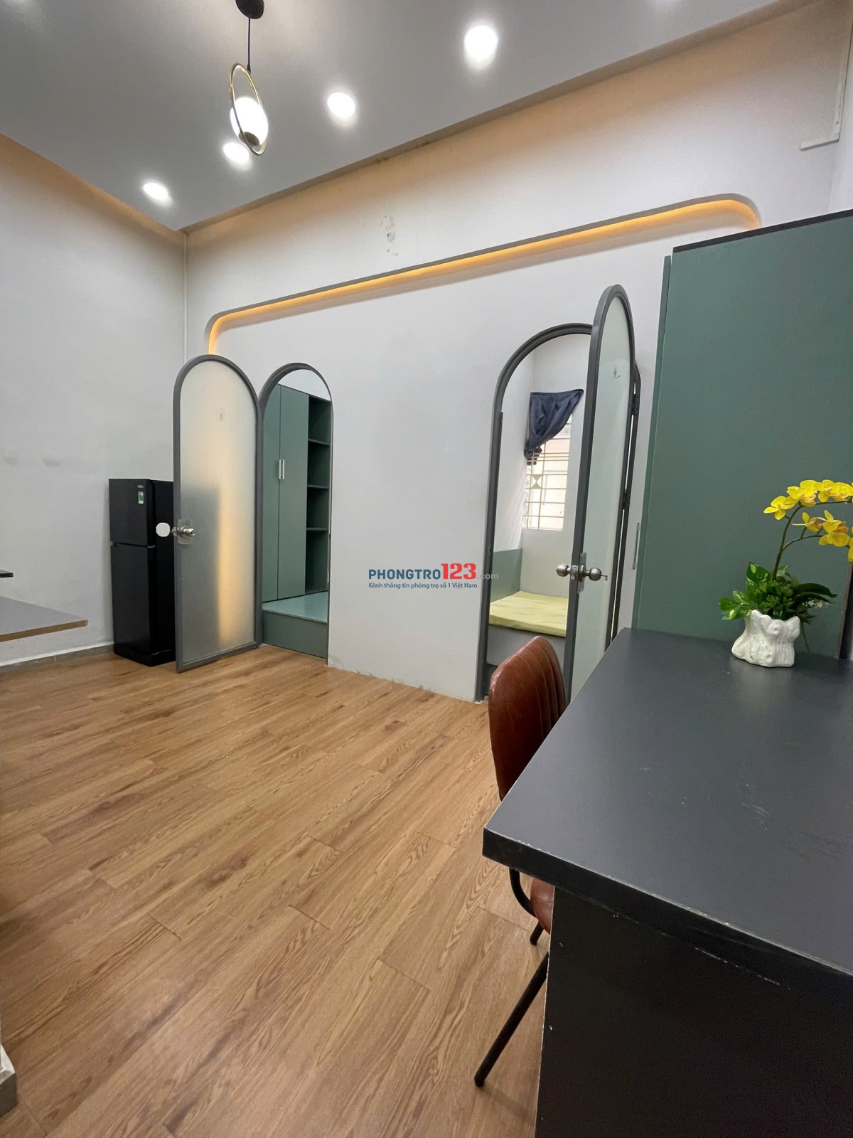 CHO THUÊ CĂN HỘ FULL NỘI THẤT DẠNG 2 PHÒNG NGỦ CỬA SỔ GIÁ RẺ GẦN CẦU NGUYỄN VĂN CỪ, CẦU ÔNG LÃNH