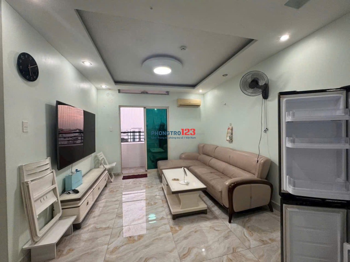 Chung cư 8X Thái An, Phan Huy Ích, p14, GV, 65m2, 2PN, NT, 7tr/th.