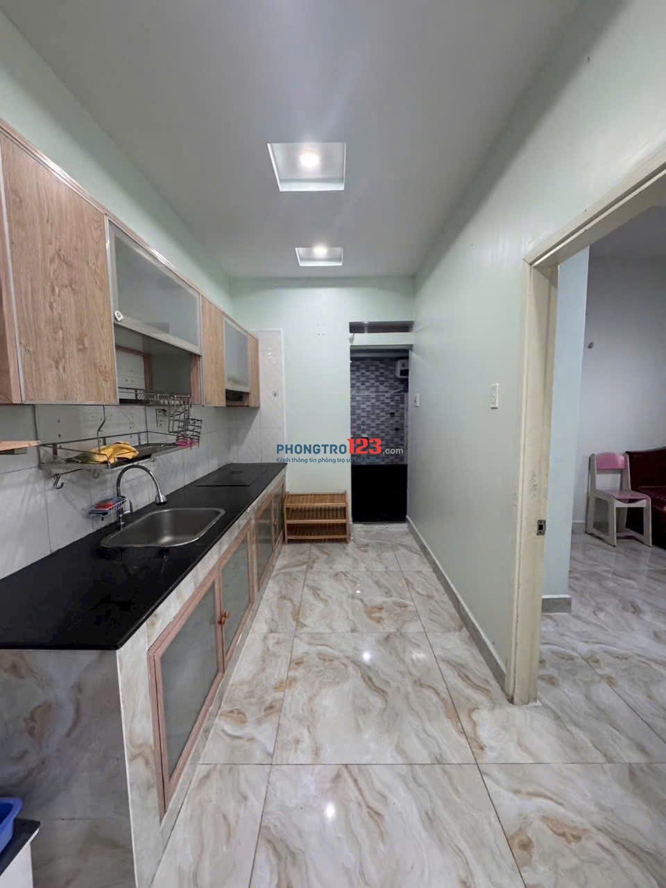 Chung cư 8X Thái An, Phan Huy Ích, p14, GV, 65m2, 2PN, NT, 7tr/th.