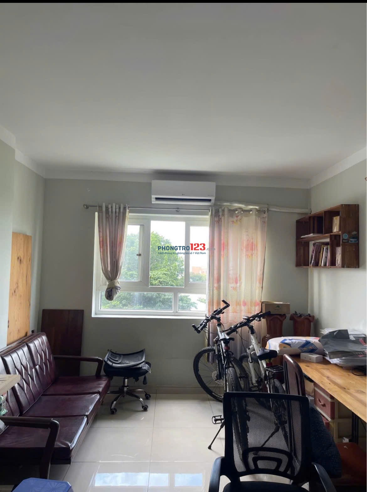 Căn Hộ Thái An, Nguyễn Văn Quá, Q12, 55m2, 1PN, Nội thất, 6tr/th.