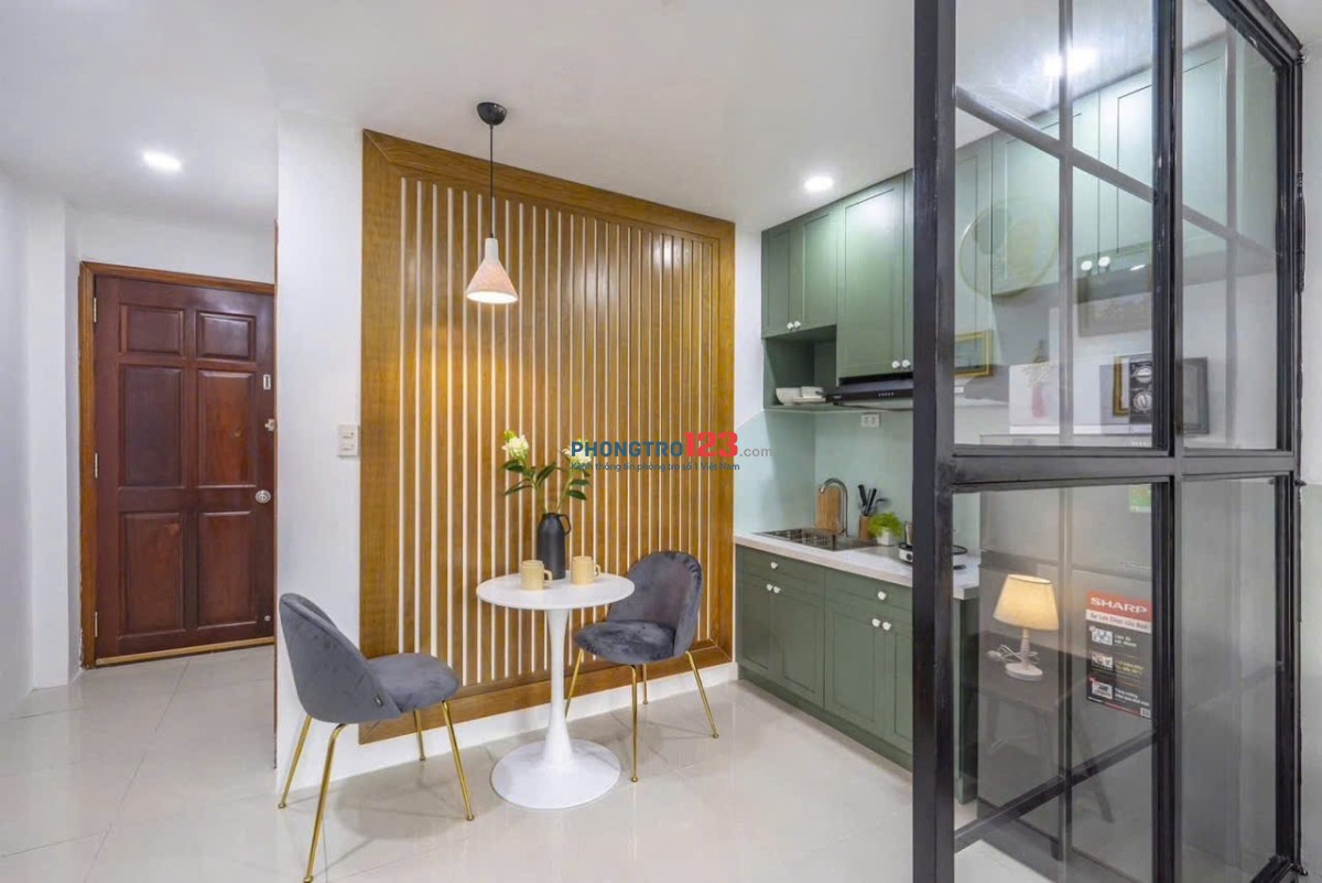 Cho Thuê Căn hộ 1PN Ban Công – Full Nội Thất Cao Cấp – Máy Giặt Riêng – Gần Etown Cộng Hòa