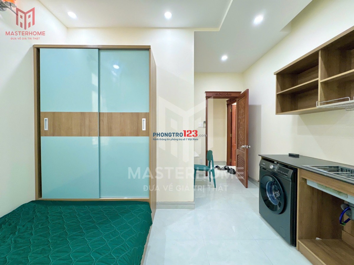 Thuê Ngay Phòng Bình Thạnh gần khu Vạn Kiếp giáp Q1 có máy giặt riêng_Thang máy giá chỉ 5Xxx