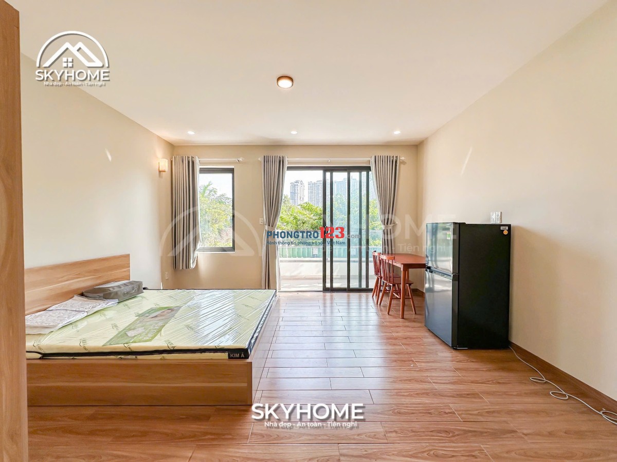 Căn hộ mini 30m2, full nội thất, ban công view sông Sài Gòn, giá 6,5 tr/ tháng