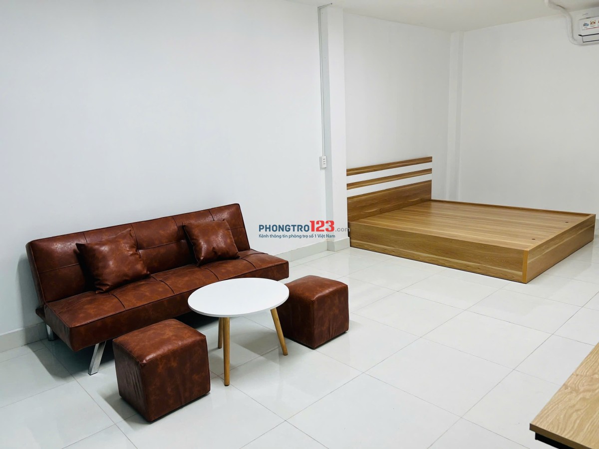 CĂN HỘ STUDIO FULL NỘI THẤT TÁCH BẾP NEW 100% - BANCOL THOÁNG MÁT
