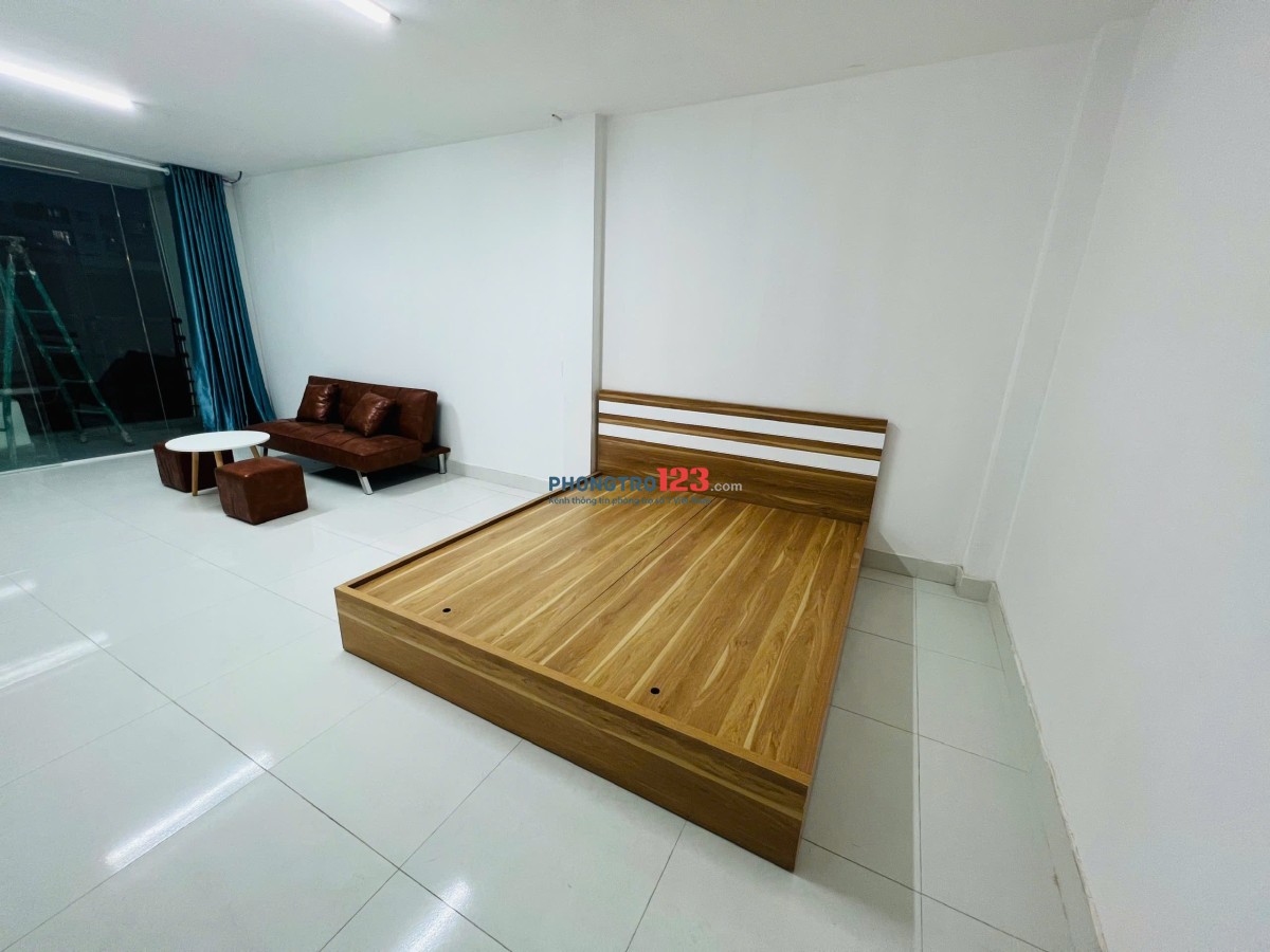 CĂN HỘ STUDIO FULL NỘI THẤT TÁCH BẾP NEW 100% - BANCOL THOÁNG MÁT
