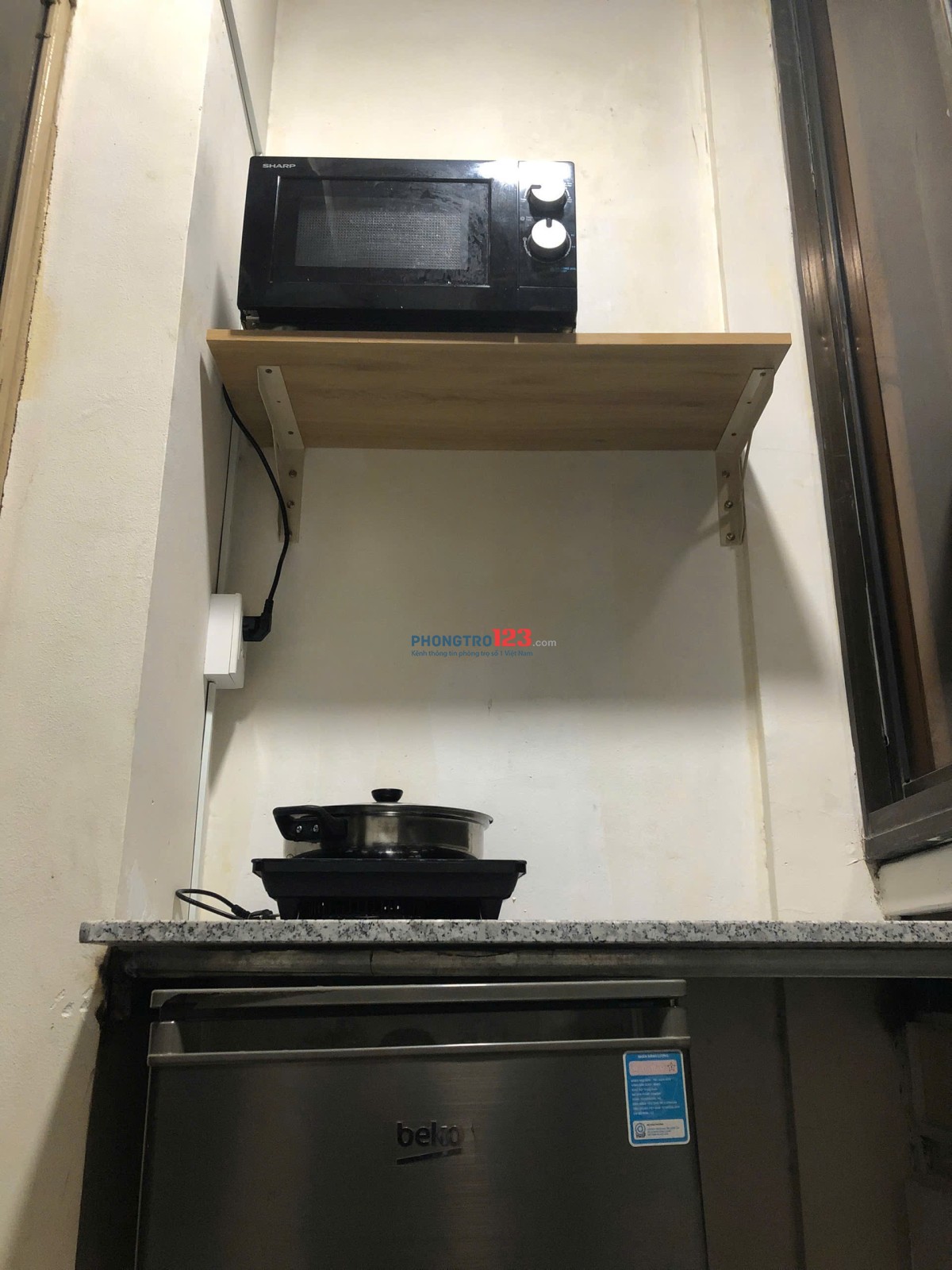 STUDIO TÁCH BẾP LẦU 2- CÓ BANCOL- 30M2- FULL NT CAO CẤP- FREE XE- 5,5TR/TH