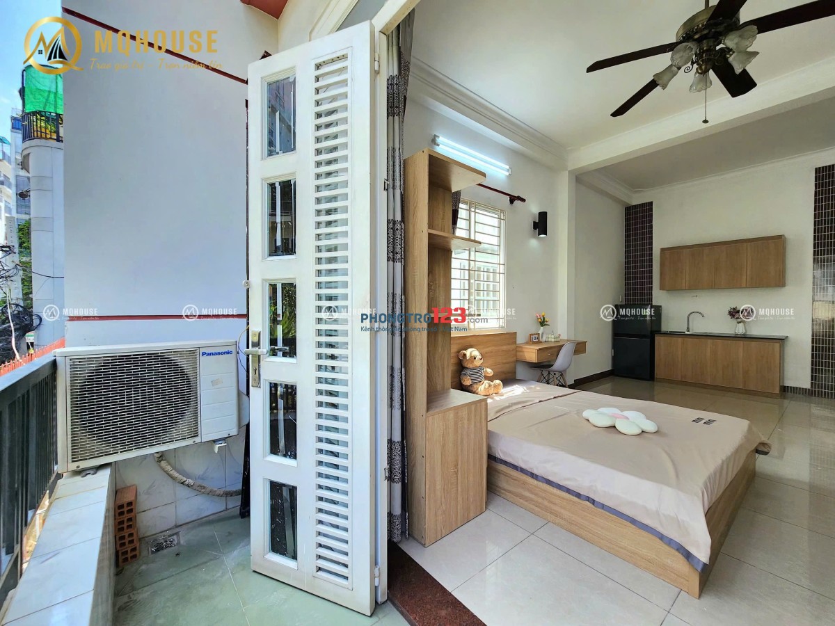 Cho Thuê Căn Studio 35m2 Ban Công Máy Giặt Riêng Gần Học Viện Hàng Không