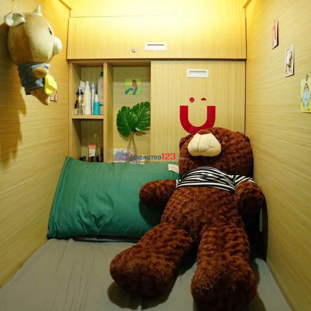 SLEEPBOX NAM/NỮ - SẠCH SẼ - AN NINH - NGAY VINCOM PHAN VĂN TRỊ - BAO CHI PHÍ - FREE XE