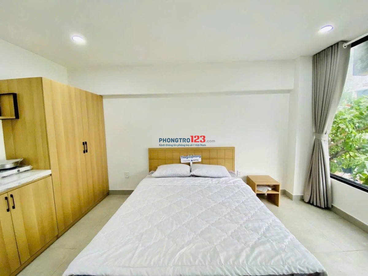 Căn hộ studio full nội thất rộng 40m2 gần sân bay tân sơn nhất ga t3 lăng cha cả quận tân bình