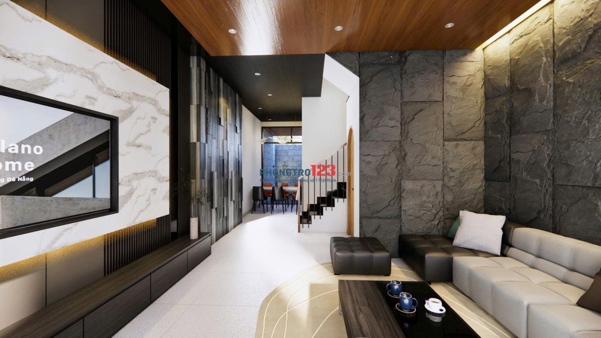 Cho thuê villa hồ bơi mới xây 4PN, giá 30tr có bếp và bồn tắm trong các phòng