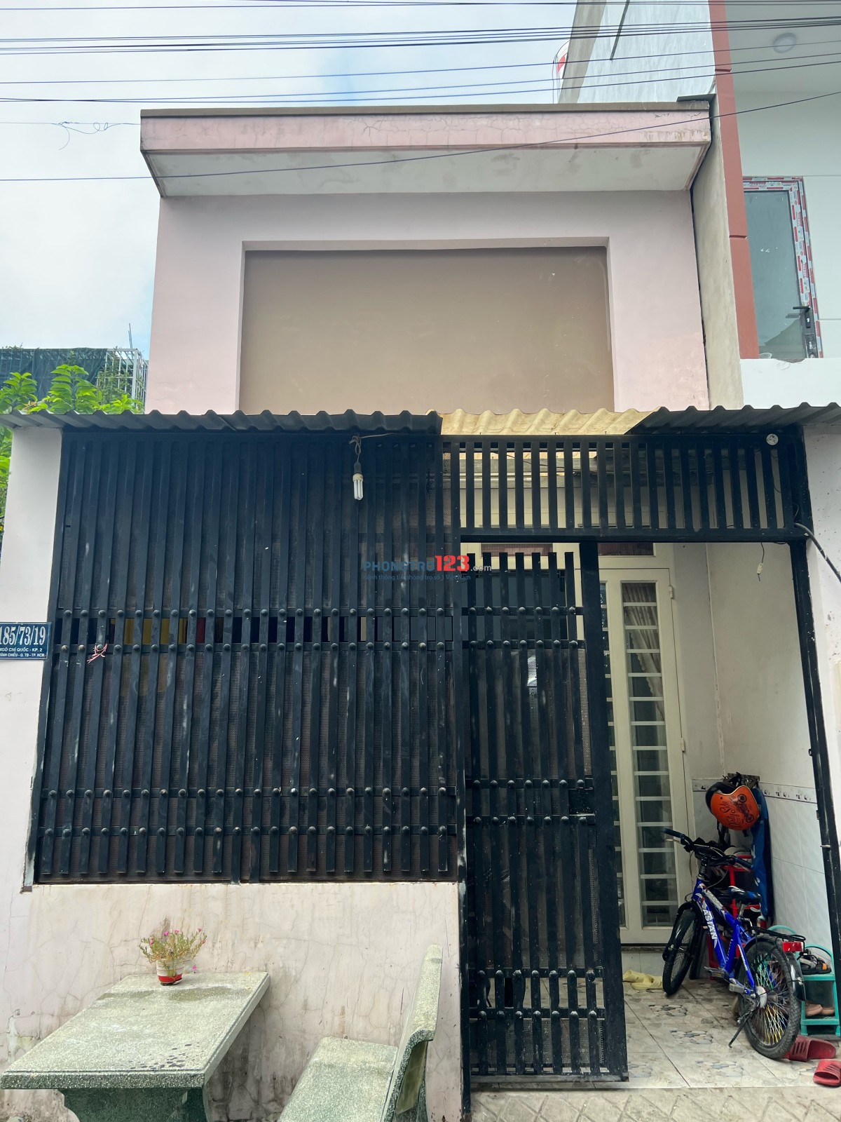 CHO THUÊ NHÀ NGUYÊN CĂN HẺM 185 NGÔ CHÍ QUỐC