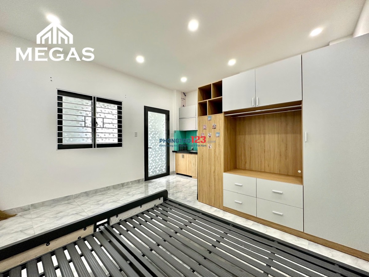 CHO THUÊ PHÒNG MỚI XÂY FULL NỘI THẤT - CỬA SỔ TRỜI NGAY TÔ KÝ - CVPM QUANG TRUNG