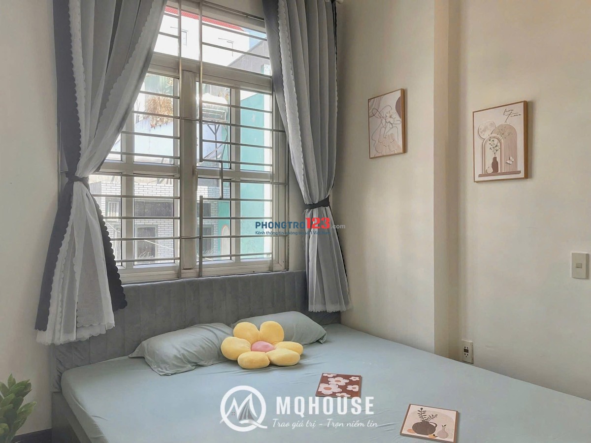 CHO THUÊ TRỌ GẦN CHỢ BÀ CHIỂU 30m2 FULL NỘI THẤT BAN CÔNG THOÁNG SÁNG - HOÀNG HOA THÁM BÌNH THẠNH