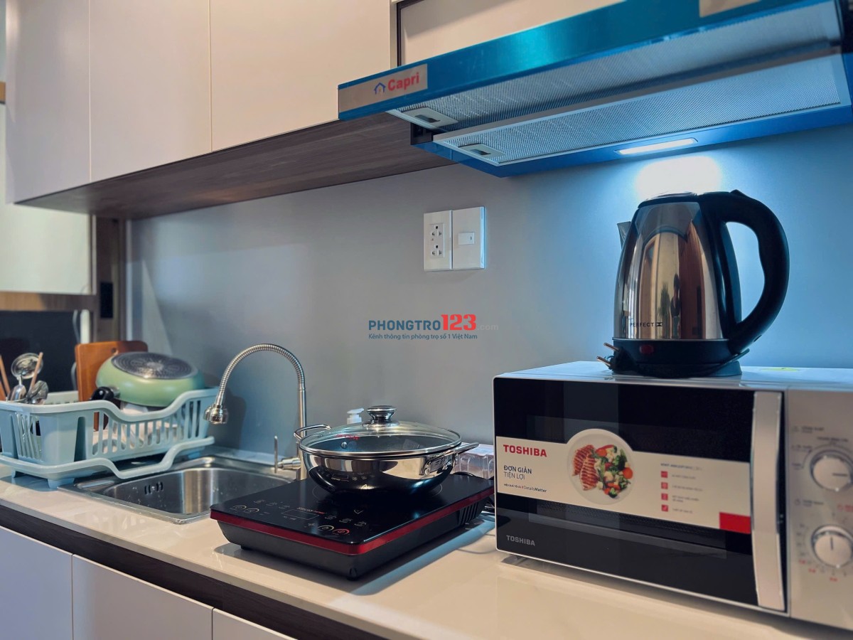 Cho Thuê Căn Hộ Cao Cấp 1PN, Ban Công – Full Nội Thất, Thang Máy Trung Tâm Quận Tân Bình