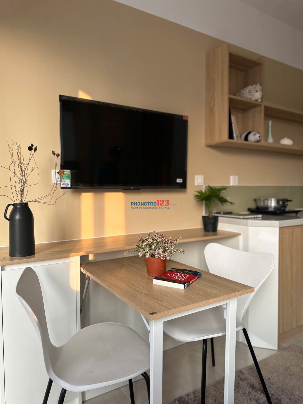 Cho Thuê Căn Hộ 1PN Full Nội Thất, Ban Công – Thang Máy Trung Tâm Tân Bình