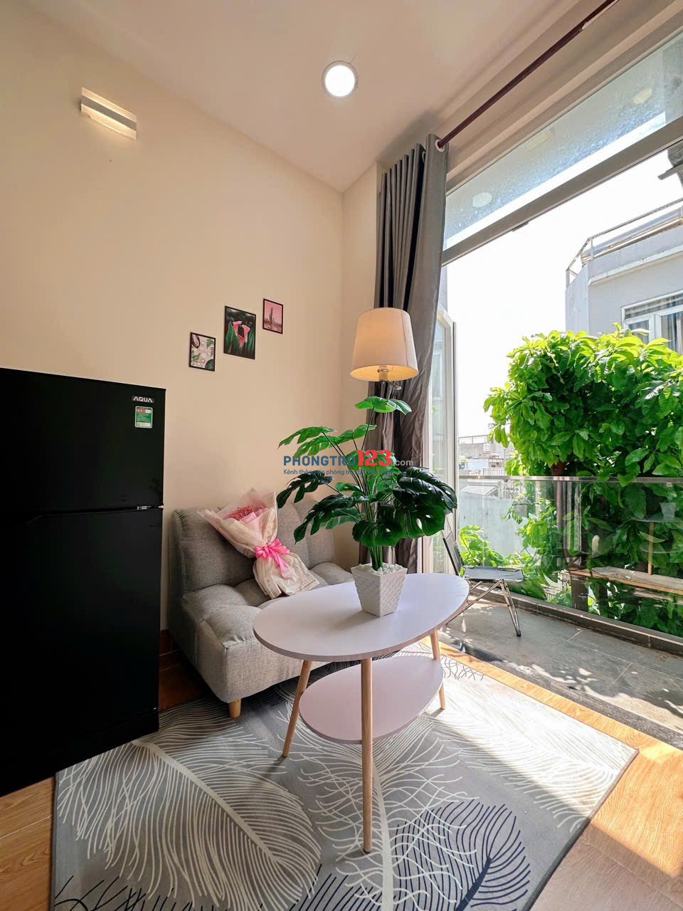 CHO THUÊ CHDV 40m2 FULL NỘI THẤT BAN CÔNG ỞĐƯỜNG THIÊN HỘ DƯƠNG Q. GÒ VẤP