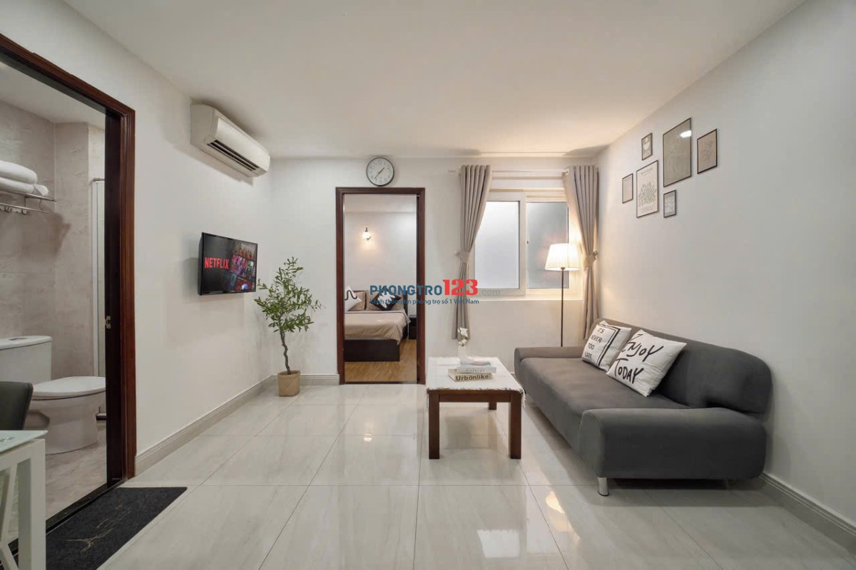 CHO THUÊ CĂN HỘ 1 PHÒNG NGỦ FULL NỘI THẤT - GẦN SÂN BAY TÂN SƠN NHẤT - TÂN BÌNH