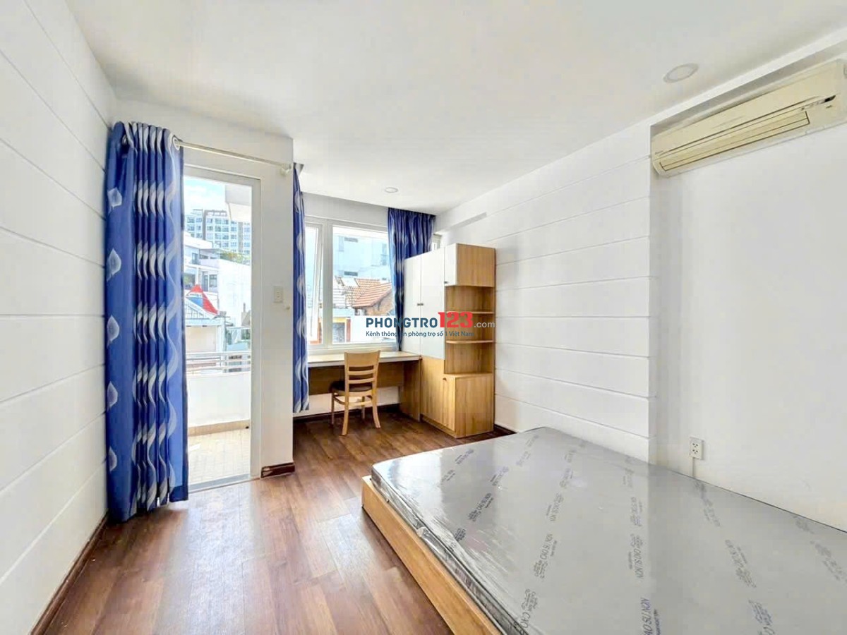 Căn hộ 1pn tách bếp ban công full nội thất rộng 40m2 gần cv hoàng văn thụ sân bay quận tân bình