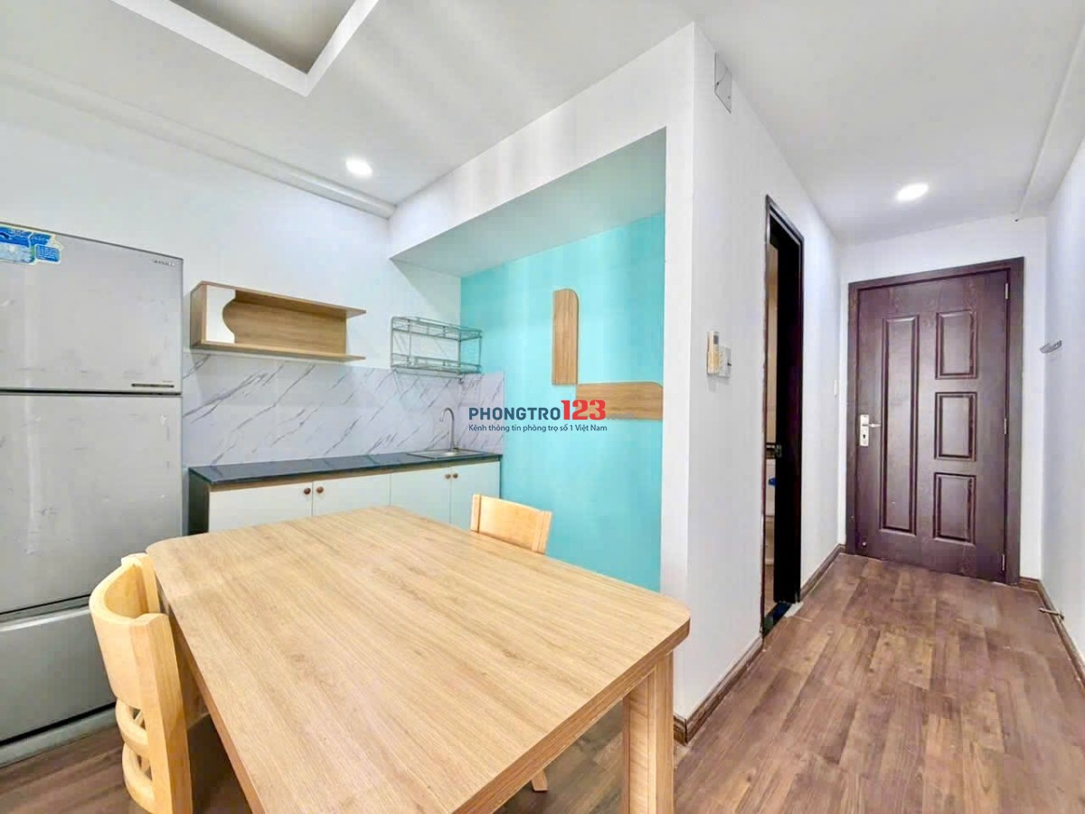 Căn hộ 1pn tách bếp ban công full nội thất rộng 40m2 gần cv hoàng văn thụ sân bay quận tân bình