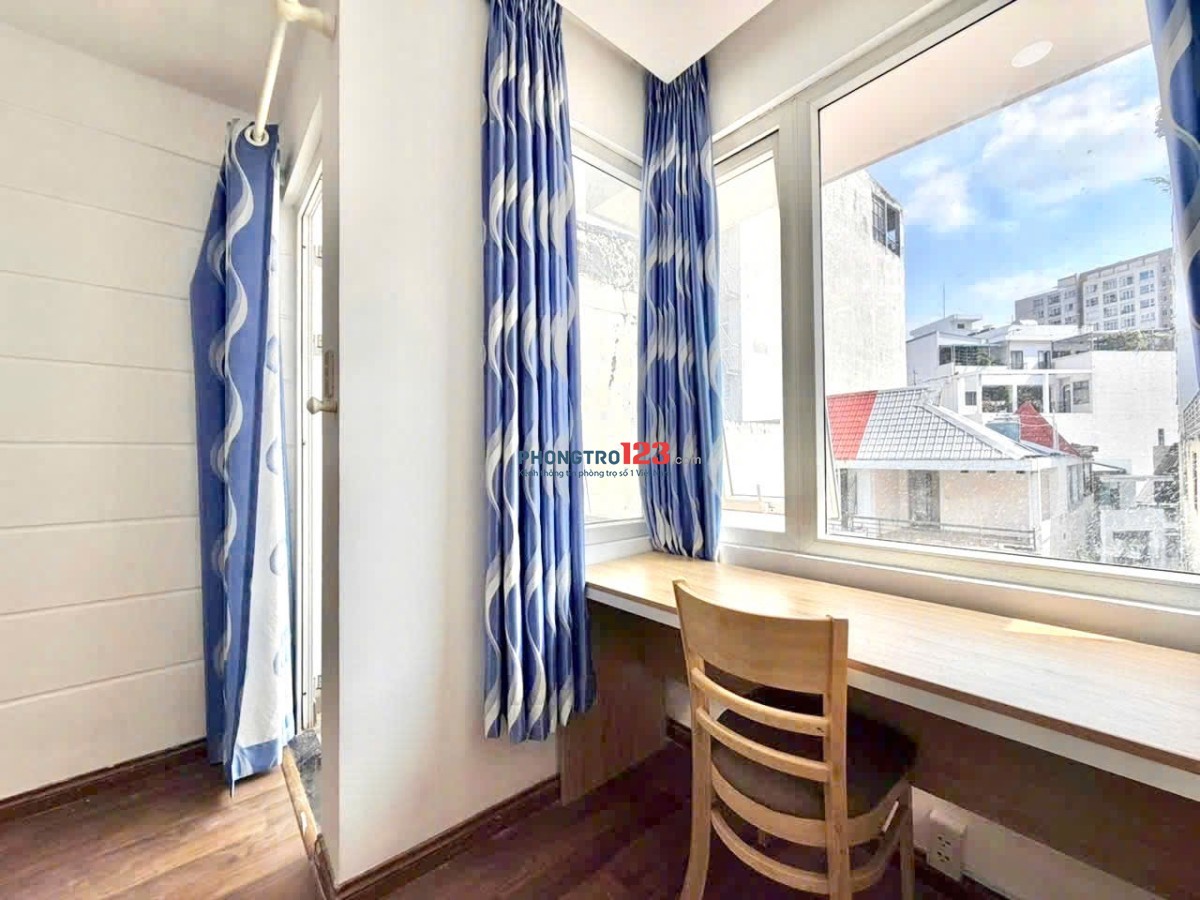 Căn hộ 1pn tách bếp ban công full nội thất rộng 40m2 gần cv hoàng văn thụ sân bay quận tân bình