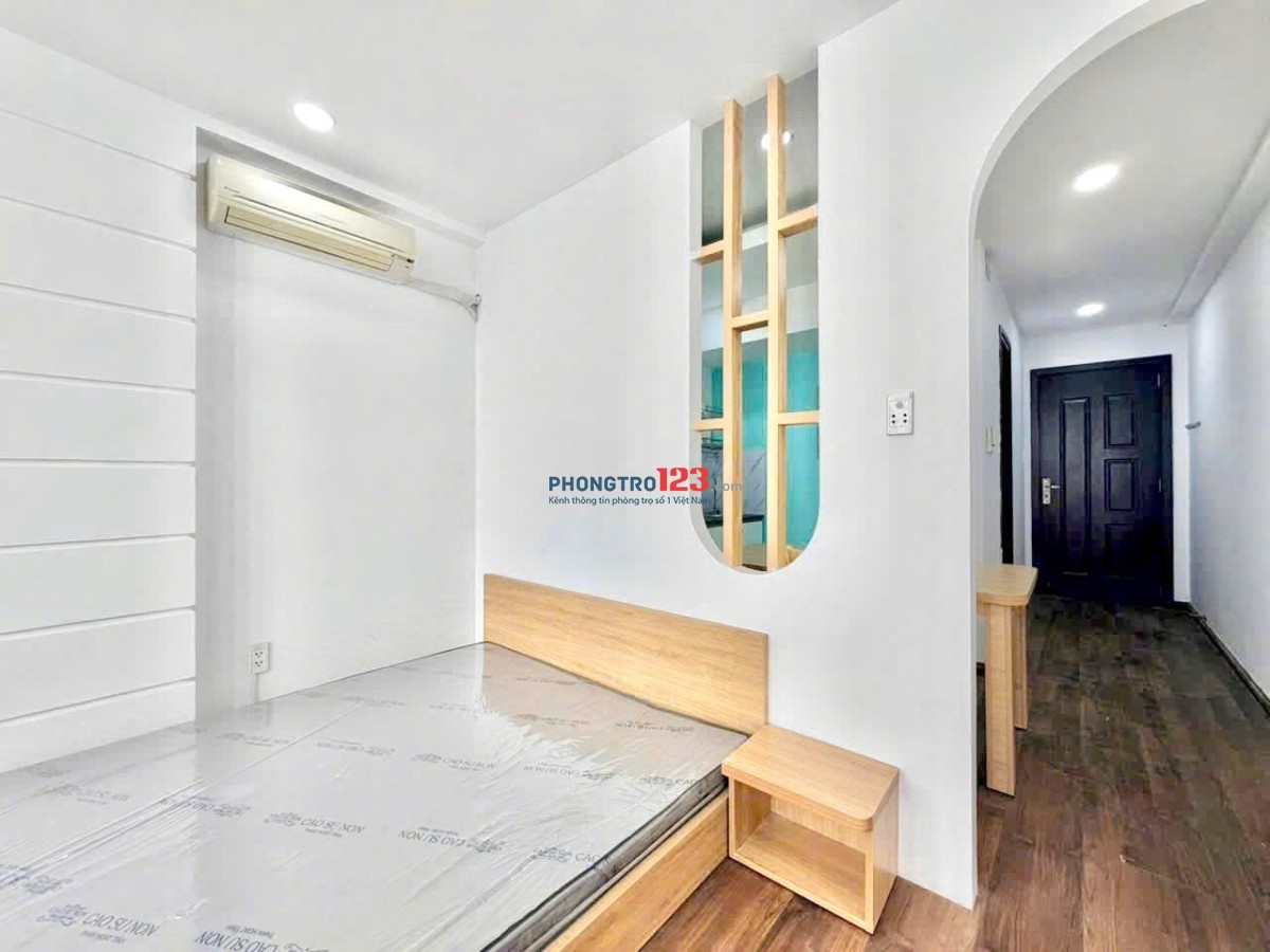 Căn hộ 1pn tách bếp ban công full nội thất rộng 40m2 gần cv hoàng văn thụ sân bay quận tân bình