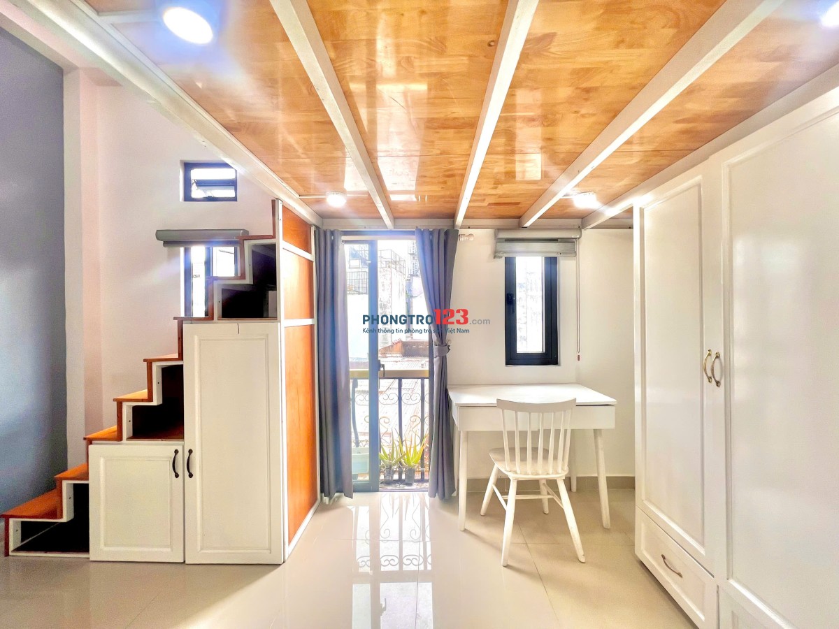 PHÒNG DUPLEX FULL NỘI THẤT ÁNH SÁNG TRỜI NGAY ÂU CƠ