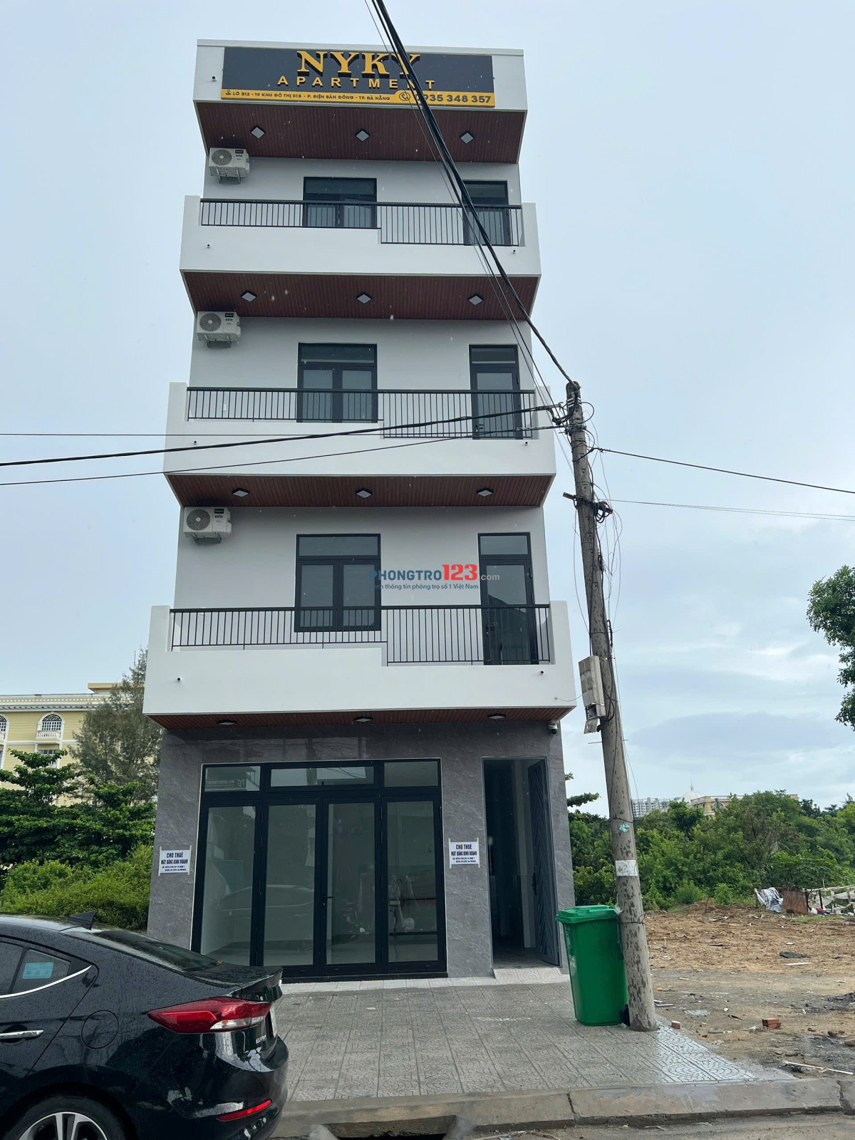 Cho thuê phòng mặt tiền của toà nhà căn hộ NYKY APARTMENT, Khu đô thị 1B, Điện Ngọc,Điện Bàn Đông