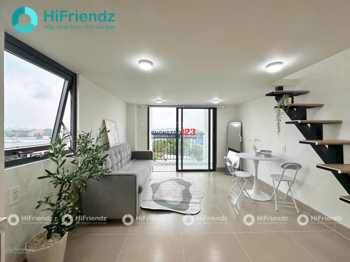 Cho thuê Căn hộ Duplex full nội thất – Ban công rộng thoáng mát – Máy giặt riêng – Gần Aeon Mall