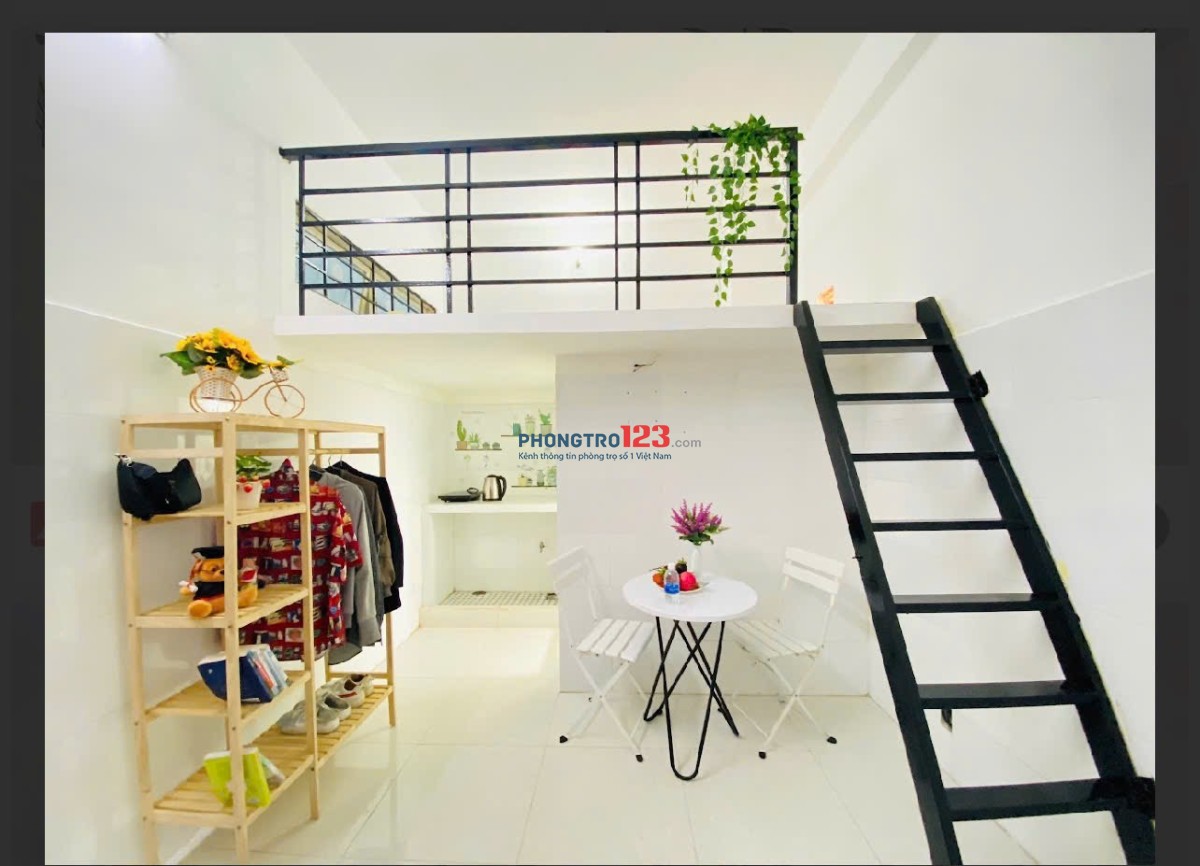 Cho thuê phòng có gác 30m2 ngay công viên Gia Định