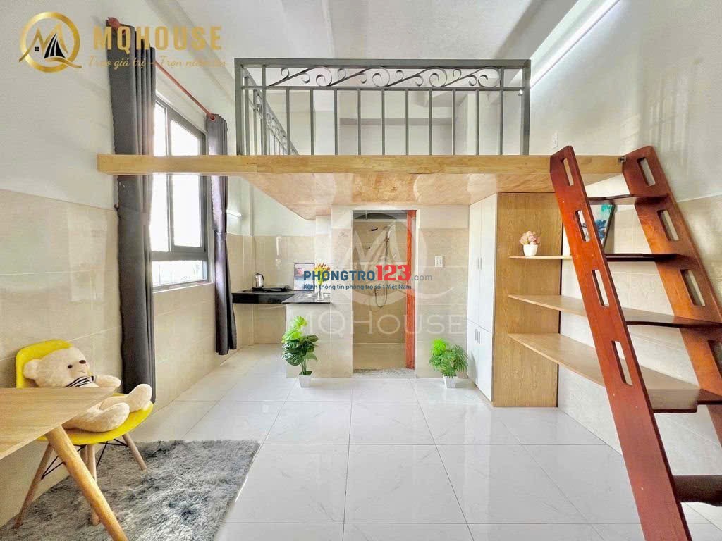 CHO THUÊ PHÒNG CÓ GÁC CAO – CỬA SỔ TRỜI SIÊU TO - THANG MÁY-TRỐNG SẴN.