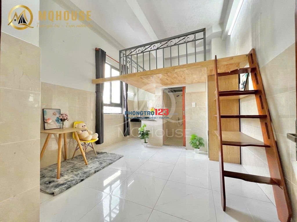 CHO THUÊ PHÒNG CÓ GÁC CAO – CỬA SỔ TRỜI SIÊU TO - THANG MÁY-TRỐNG SẴN.