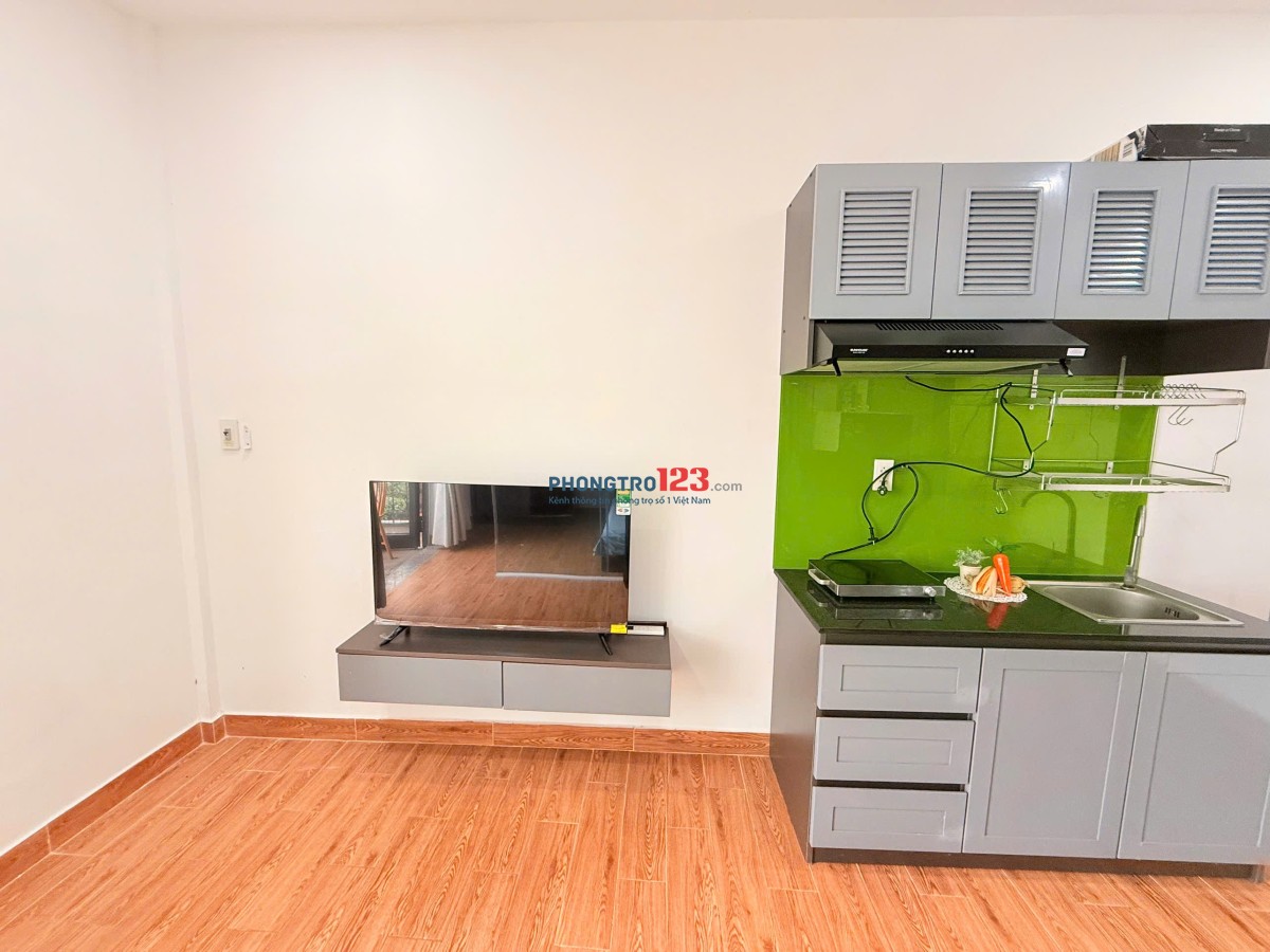 Căn hộ 1pn tách bếp full nội thất rộng 40m2 gần cv hoàng văn thụ chợ phạm văn hai tân bình
