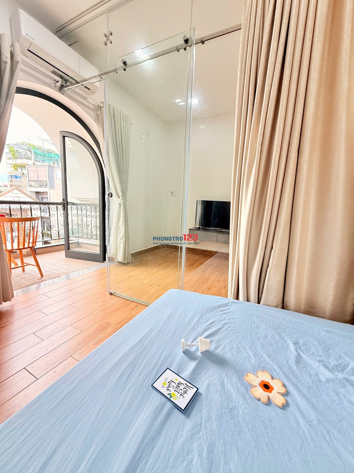 Căn hộ 1pn tách bếp full nội thất rộng 40m2 gần cv hoàng văn thụ chợ phạm văn hai tân bình