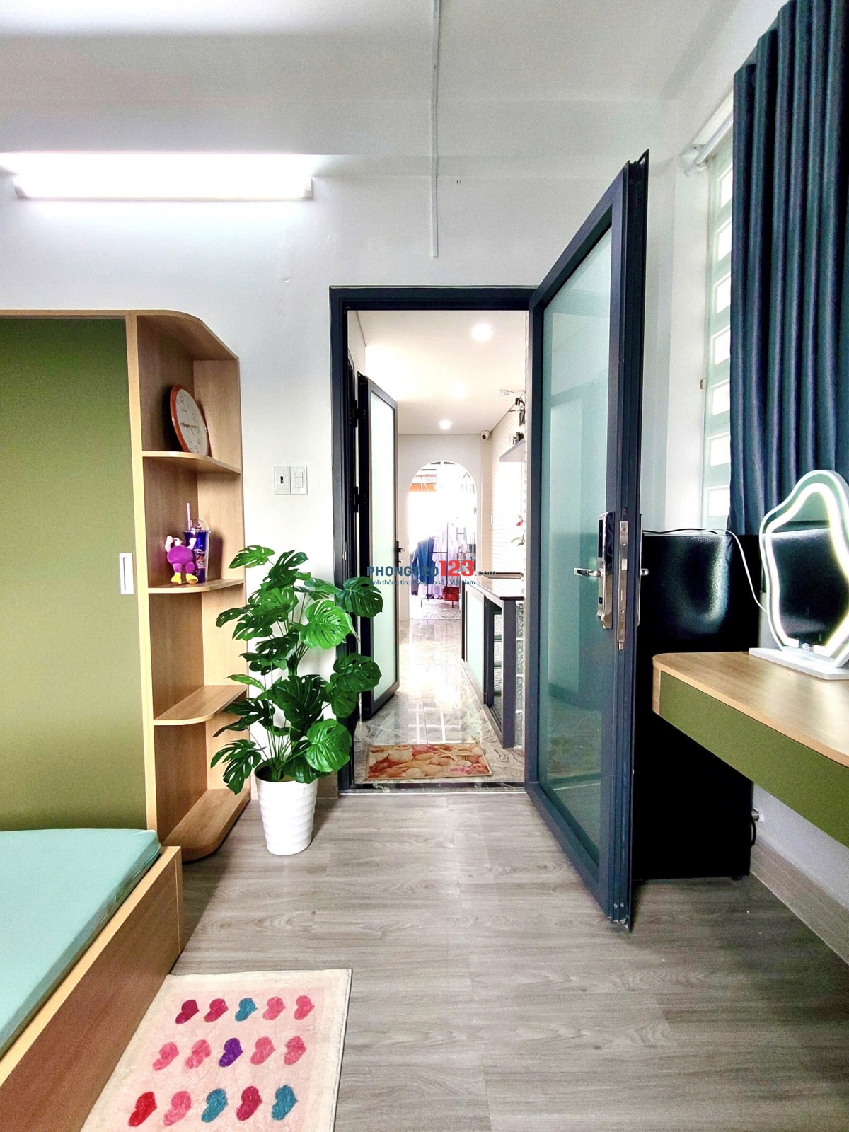 PHÒNG CHO THUÊ FULL NỘI THẤT 50m2 – BAN CÔNG TO NGUYỄN THỊ NHỎ – TÂN BÌNH SÁT BÊN VĂN HIẾN